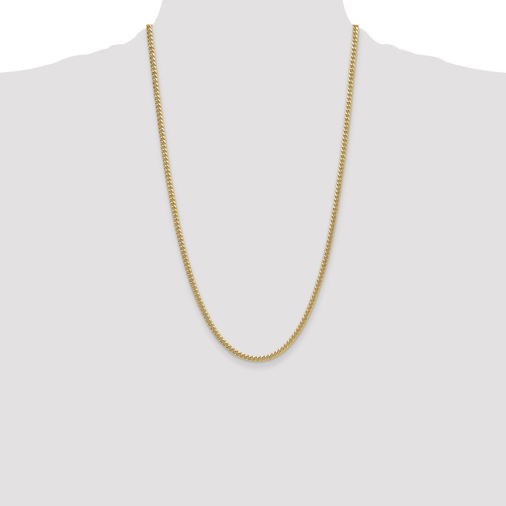 Buy 14K Gold 3.5mm Semi-Solid Miami Cuban Link Chain - Stylish Luxury Accessory