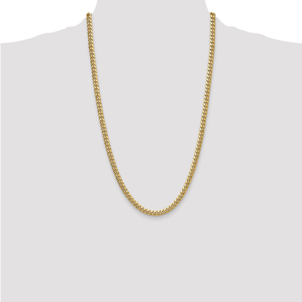 Shop Affordable 14K Gold 5.25mm Semi-Solid Miami Cuban Link Chain