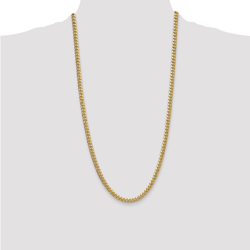 Buy Stylish 14K Gold 5.25mm Semi-Solid Miami Cuban Link Chain - Luxury Value
