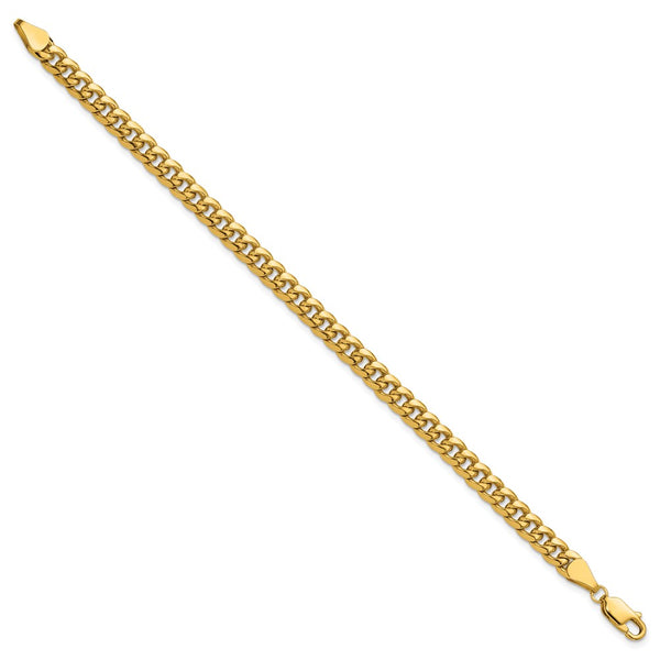14K Gold 5.25mm Semi-Solid Miami Cuban Link Chain - Style GR1-1016403