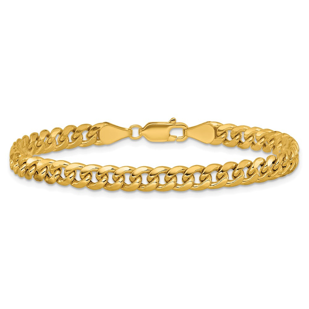 Exclusive 14K Gold 5.25mm Semi-Solid Miami Cuban Link Chain - Stylish Value!