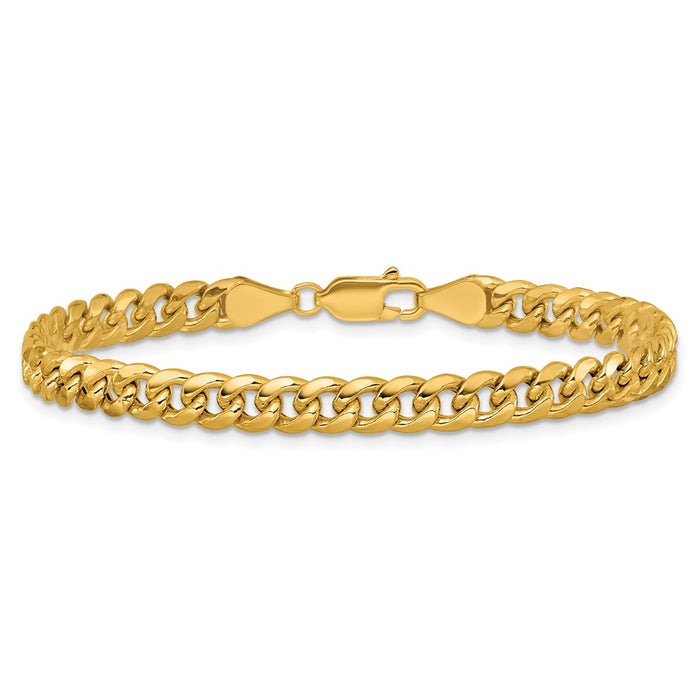 Exclusive 14K Gold 5.25mm Semi-Solid Miami Cuban Link Chain - Stylish Value!-3