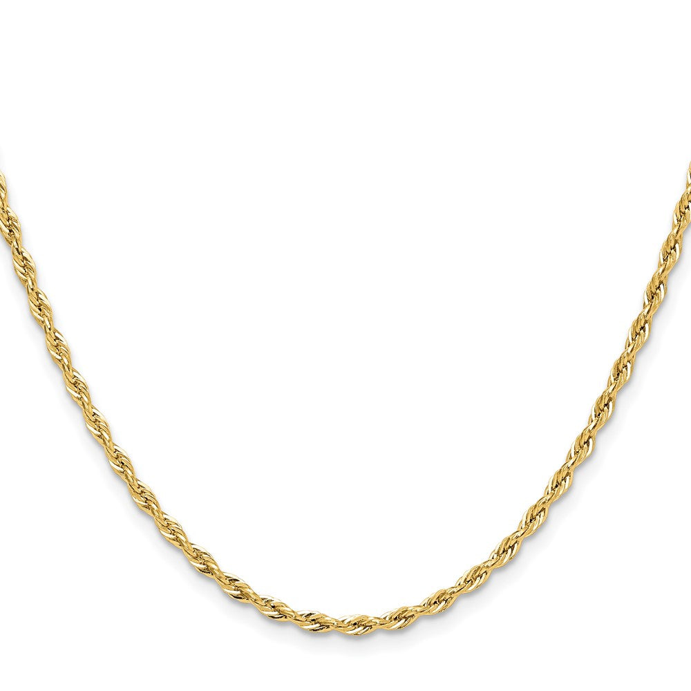 Buy 14K Gold 2.5mm Semi-Solid Rope Chain | Stylish & Affordable Luxury