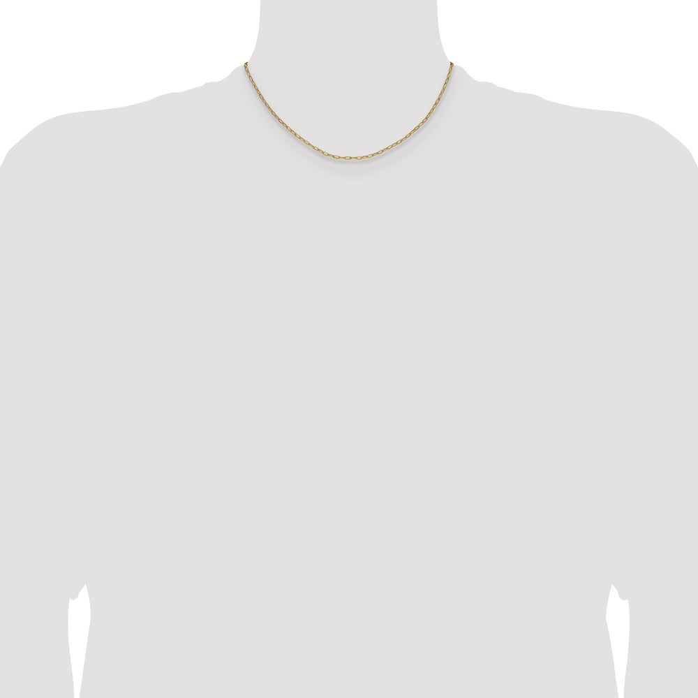 Shop Stylish 14K Gold 2.2mm Beveled Paperclip Chain Necklace - Luxury Value