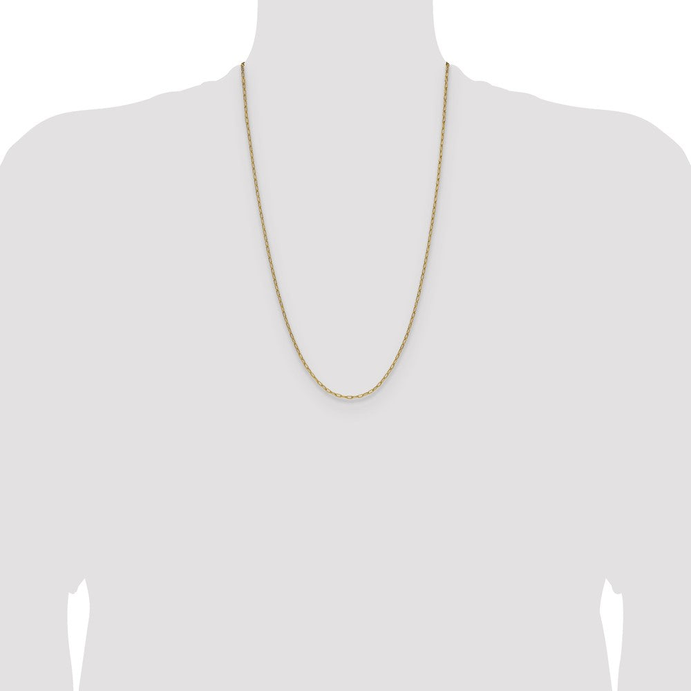 Shop Stylish 14K Gold 2.2mm Beveled Paperclip Chain Necklace - Affordable Luxury