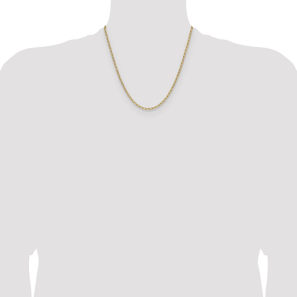 Buy Exclusive 14K Gold 3.0mm Semi-Solid Beveled Paperclip Chain Necklace - Stylish Value