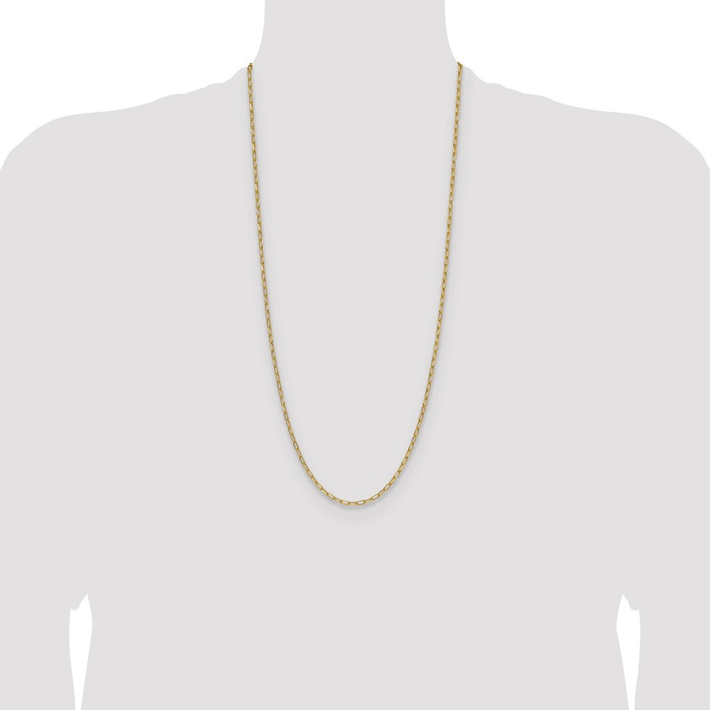 Shop Stylish 14K Gold 3.0mm Semi-Solid Beveled Paperclip Chain Necklace