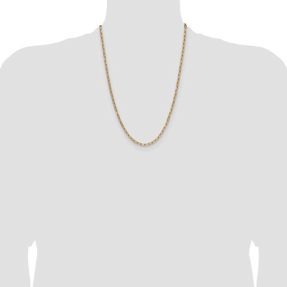 Buy 14K Gold 3.7mm Semi-Solid Beveled Paperclip Chain Necklace - Stylish Value