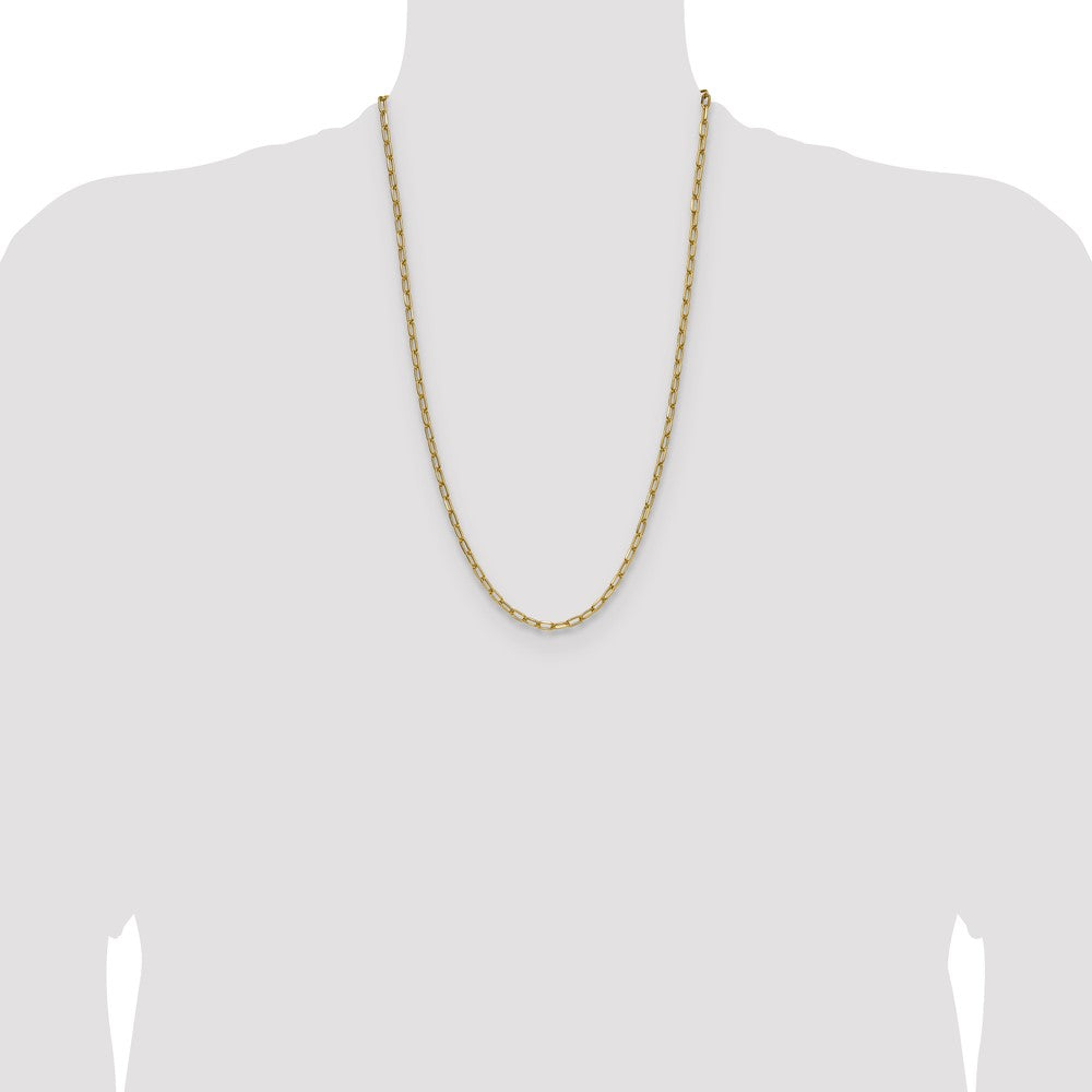 High-Quality 14K Gold 3.7mm Beveled Paperclip Chain Necklace - Stylish Value
