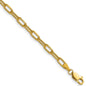 Buy Stylish 14K Gold 3.7mm Beveled Paperclip Chain Necklace - Luxury Value!-2