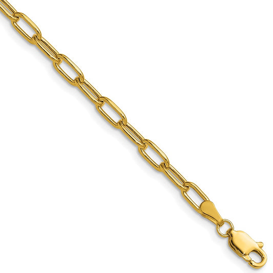Shop Stylish 14K Gold 3.7mm Beveled Paperclip Chain Necklace | Affordable Luxury