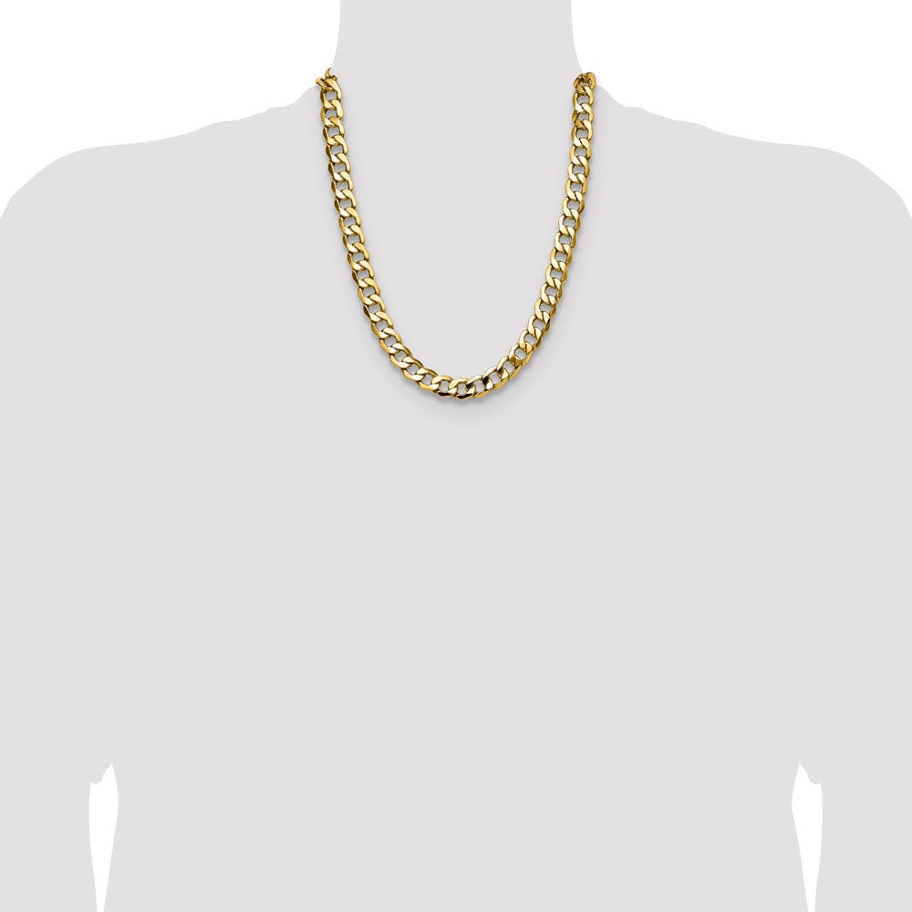 Buy 14K Gold 11.3mm Semi-Solid Curb Chain - Stylish Luxury Jewelry