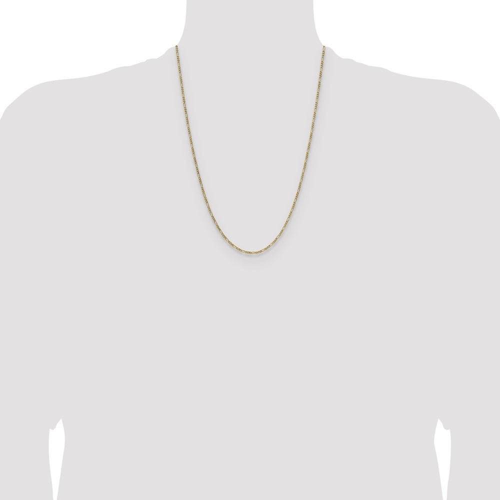 Buy Luxury 14K Gold 1.9mm Semi-Solid Figaro Chain Necklace - Affordable Style