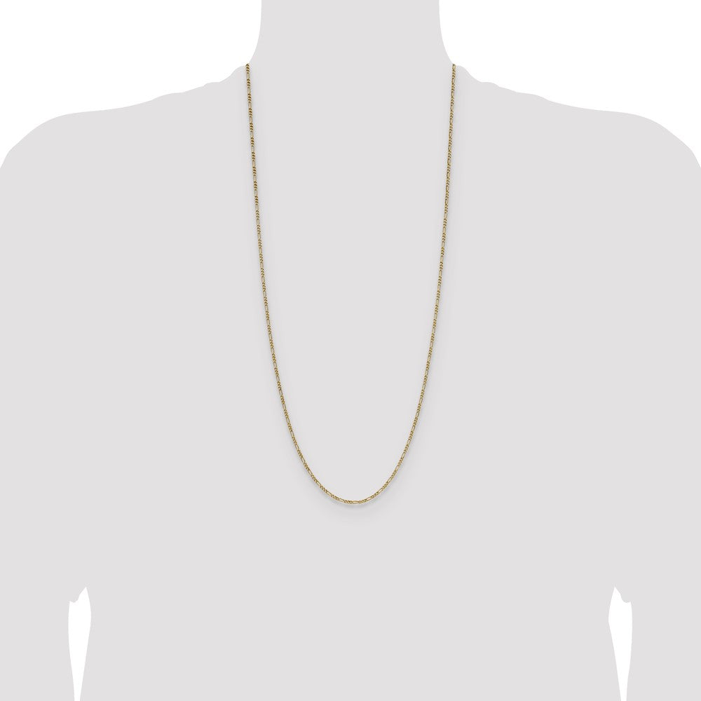 Buy Stylish 14K Gold 1.9mm Semi-Solid Figaro Chain Necklace - Luxury Value