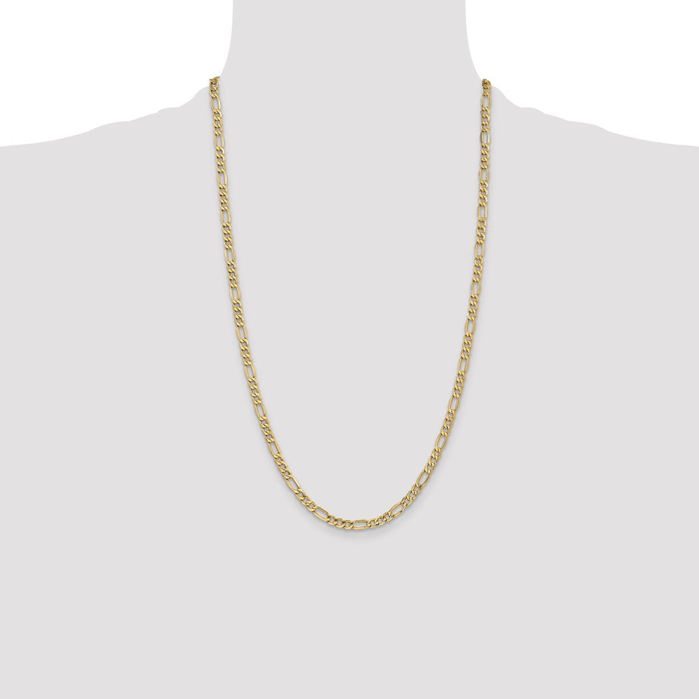 Exclusive 14K Gold 26-Inch Figaro Chain 4.2mm - Stylish & Affordable Luxury