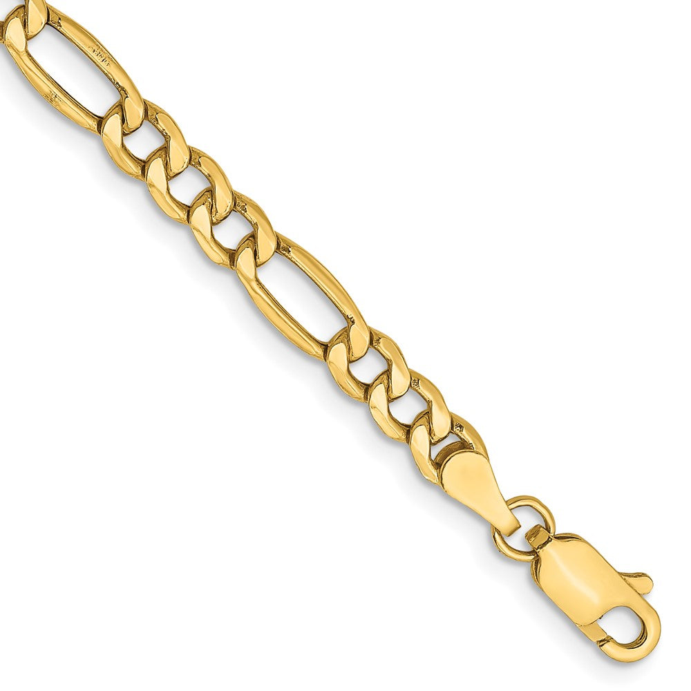 Buy Stylish 14K Gold 8-Inch Figaro Bracelet, 4.2mm - Luxury & Quality!