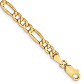 Buy Stylish 14K Gold 8-Inch Figaro Bracelet, 4.2mm - Luxury & Quality!