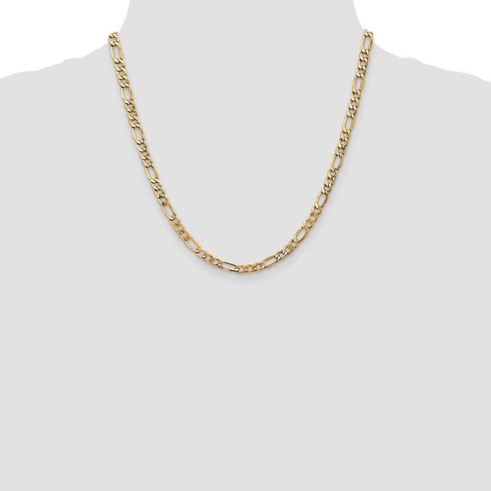 Buy 14K Gold 20-Inch 5.75mm Figaro Chain - Stylish Luxury with Lobster Clasp