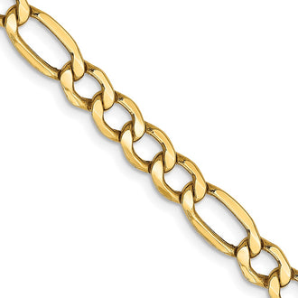 Exclusive 14K Gold 26-Inch Figaro Chain, 5.75mm - Stylish & Affordable!