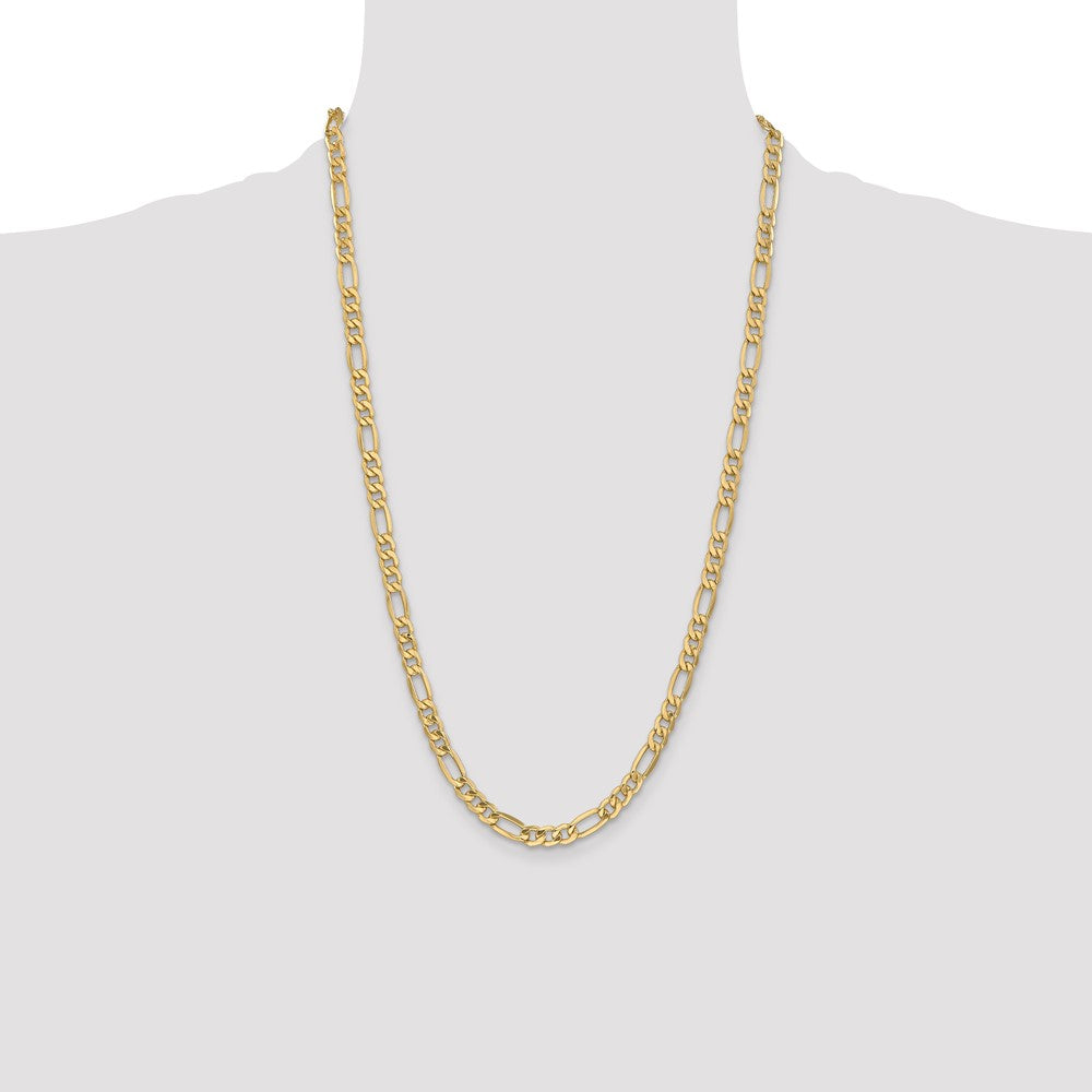 Shop 14K Gold 26-Inch Figaro Chain 6.25mm - Stylish & Affordable Jewelry