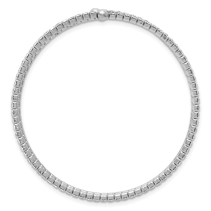 Buy Stylish Silver-Tone Double Row Crystal Wrap Bracelet | Affordable Elegance-2