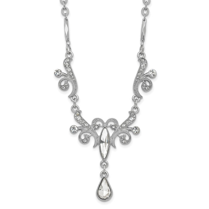 Buy Exclusive Vintage-Inspired Teardrop Necklace with Swarovski Crystals-1
