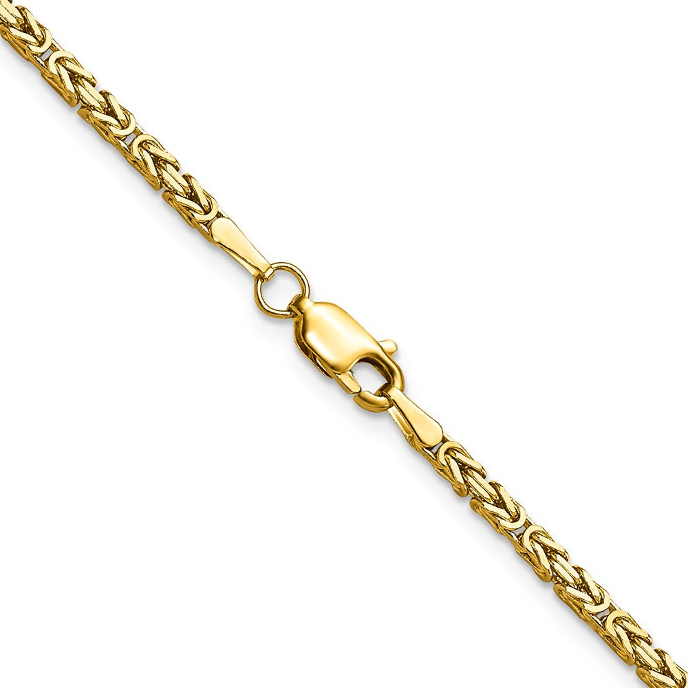 Exclusive 14K Gold 30-Inch Byzantine Chain - Stylish 2mm Design, Luxury Value