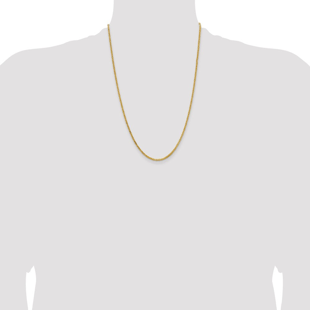 Buy Stylish 14K Gold 24-Inch 2mm Byzantine Chain - Luxury & Quality!