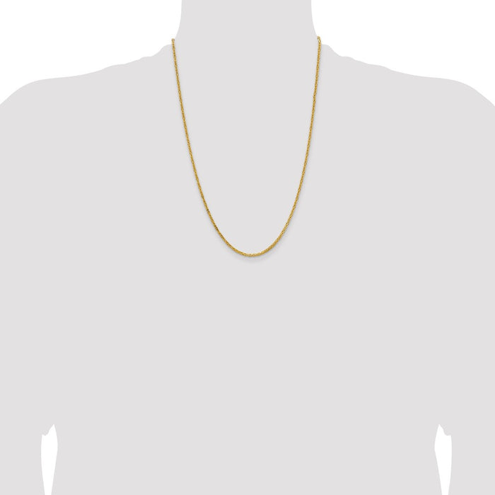 Buy Stylish 14K Gold 24-Inch 2mm Byzantine Chain - Luxury & Quality!-4
