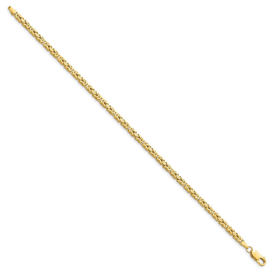 Shop 14K Gold 8-Inch Byzantine Bracelet, 2.5mm - Stylish Luxury Accessory