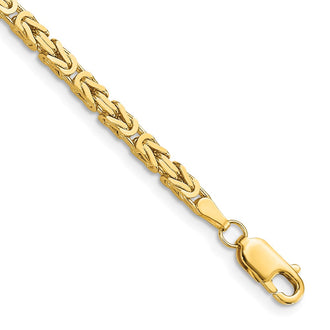 Shop 14K Gold 8-Inch Byzantine Bracelet, 2.5mm - Stylish Luxury Accessory