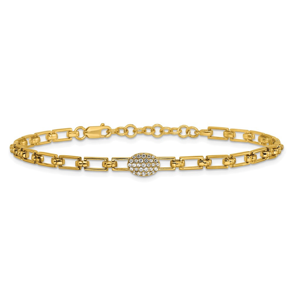 Buy Stylish YG Sterling Silver Cubic Zirconia Bracelet - Affordable Luxury Accessory
