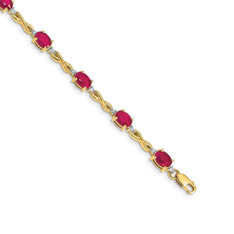 Buy Stylish 14K Gold Diamond & Ruby Bracelet - Luxury Design, Affordable Price