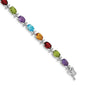 Shop Exclusive 14K White Gold Multicolor Gemstone Bracelet - Stylish Value-1
