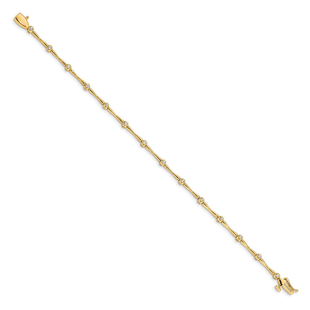 Buy Exclusive 14K Gold Polished Diamond Bracelet - Stylish & Affordable Luxury