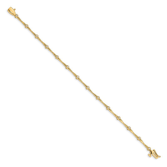 Buy Exclusive 14K Gold Polished Diamond Bracelet - Stylish & Affordable Luxury