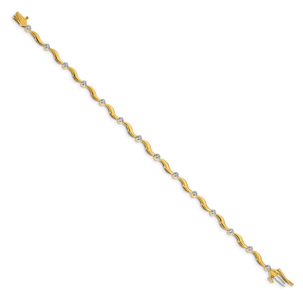14K Gold Diamond Bracelet - Style GR1-1001815