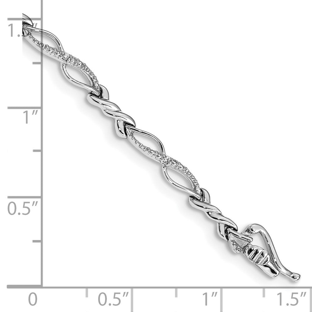 Buy 14K White Gold Diamond Tennis Bracelet - Stylish, 7.5 inches, Luxury Value!