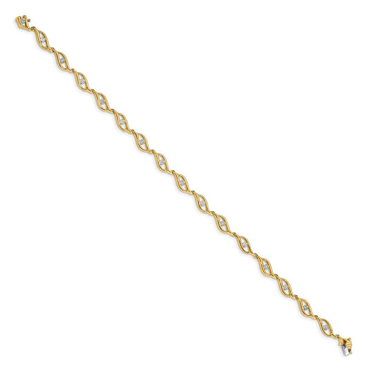 Buy Stylish 14K Gold Diamond Bracelet - 7.5-Inch, Luxury Design at Value Price