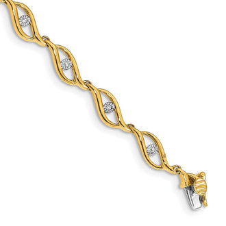 Buy Stylish 14K Gold Diamond Bracelet - 7.5-Inch, Luxury Design at Value Price