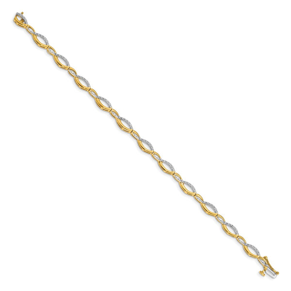 14K Gold Diamond Bracelet - Style GR1-1016441