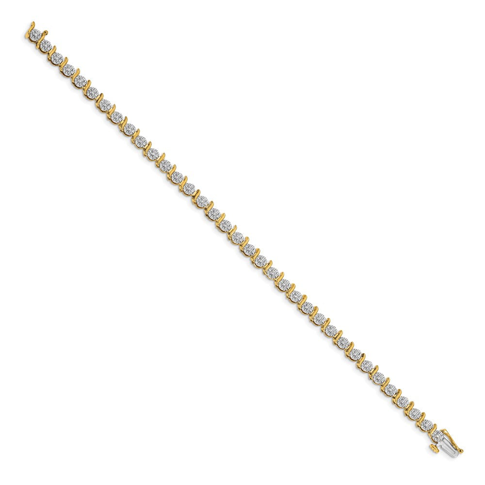 Buy Exclusive 14K Gold Diamond Bracelet - Stylish, 7" Length, Luxury Design