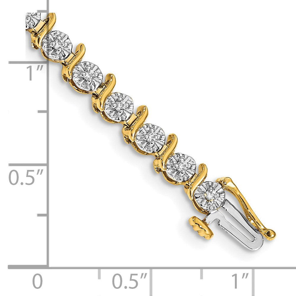 Buy Exclusive 14K Gold Diamond Bracelet - Stylish, 7" Length, Luxury Design