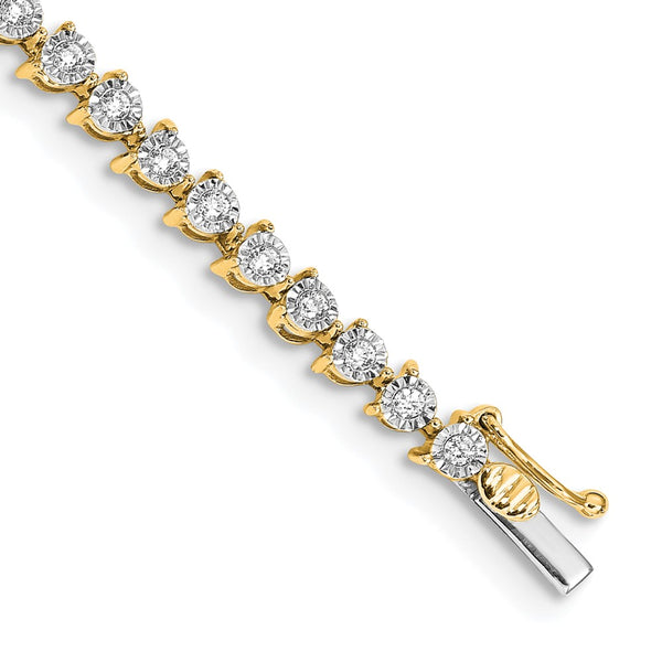 14K Gold Diamond Bracelet - Style GR1-1016466