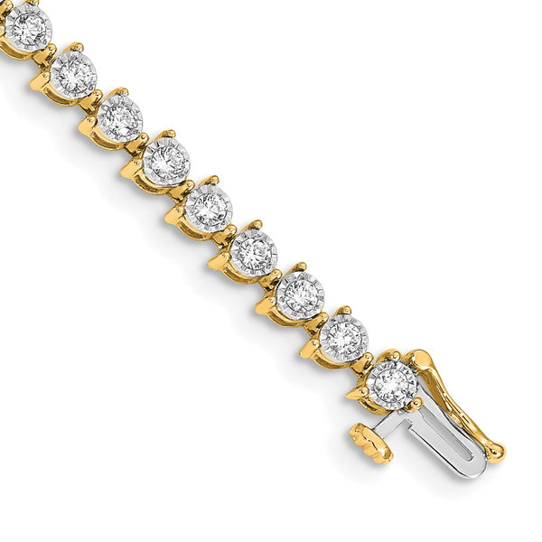 14K Gold Diamond Bracelet - Style GR1-1016469