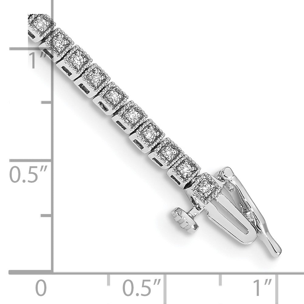 Shop Exclusive 14K White Gold Diamond Tennis Bracelet - Stylish Luxury Value!