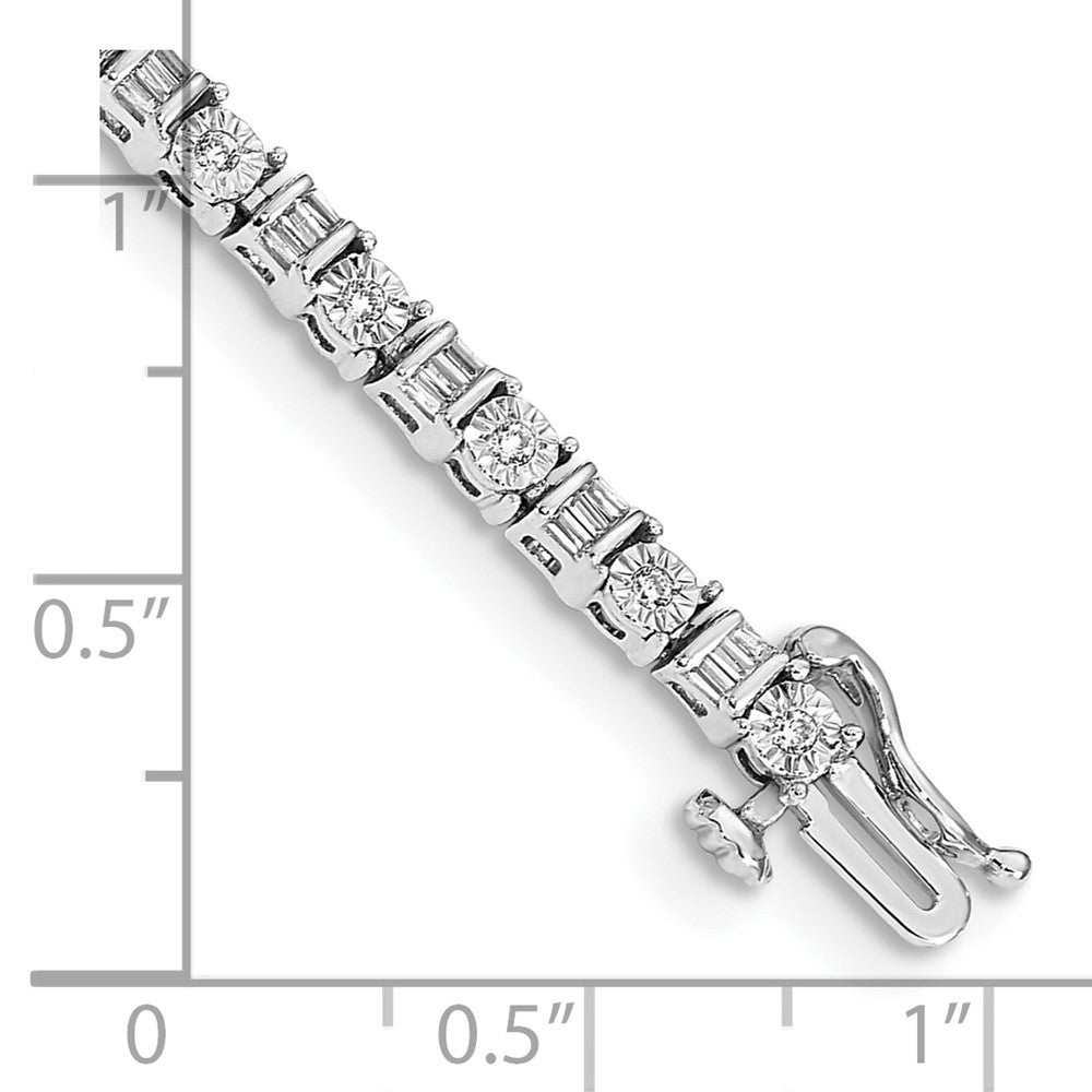 Shop Stylish 14K White Gold Diamond Tennis Bracelet | 7.5" | Luxury Value Piece