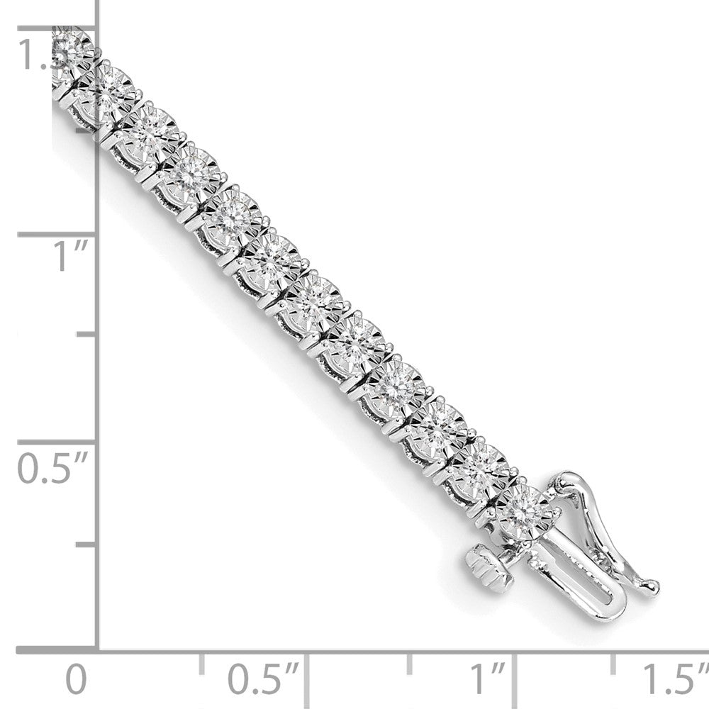 Order Stylish 14K White Gold Diamond Bracelet - Illusion Setting, Luxury Value