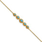 Shop 14K Gold Marquise Blue Topaz Bracelet - Stylish & Lightweight Luxury Jewelry-1