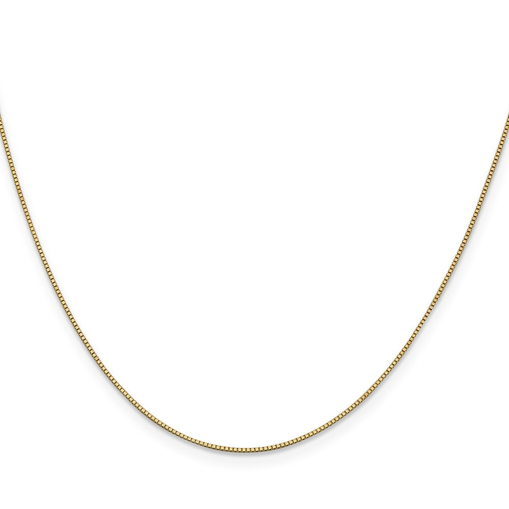 Shop Stylish 14K Gold 14-Inch Box Chain, 0.7mm - Luxury Lobster Clasp!
